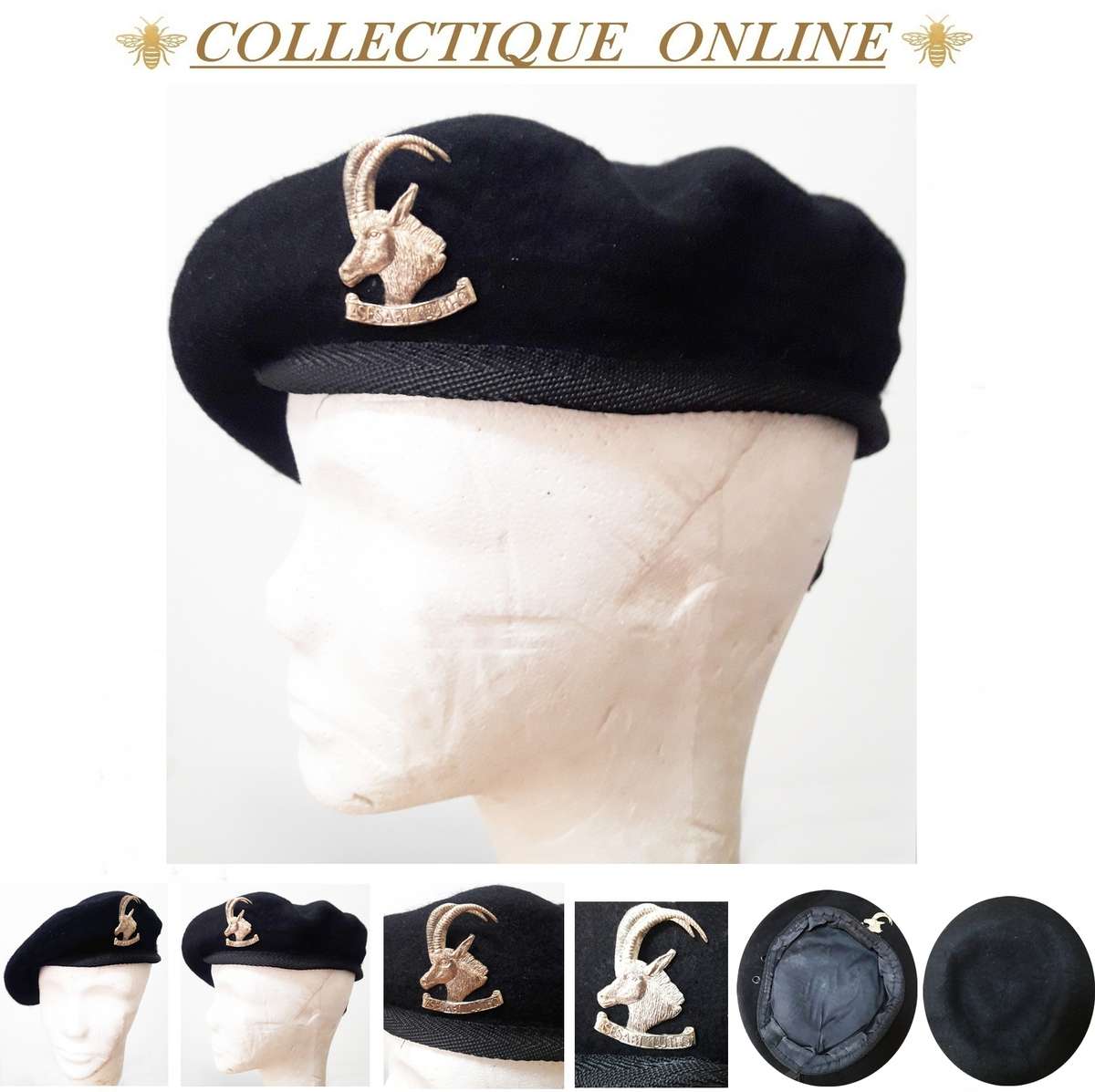 RHODESIA : A collector's item Rhodesian Armoured Car Regiment beret : (Chrome Plated/COPY)CAP Badge.