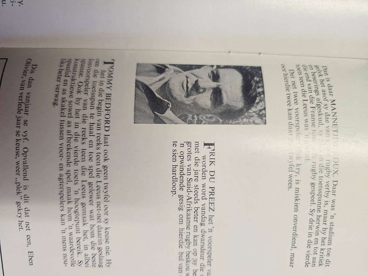 SA RUGBY and other books