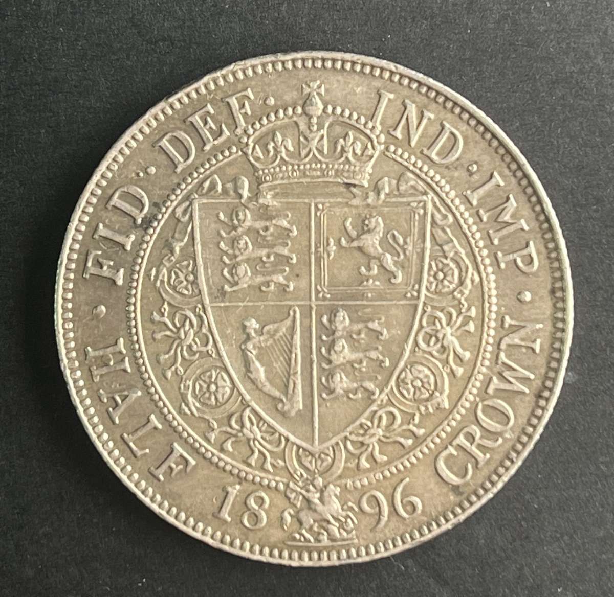 Victorian Half Crown 1896 .925 silver 14 grams