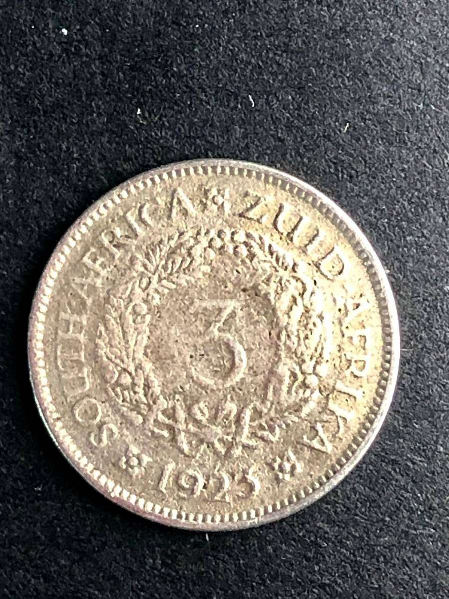1923 SA Silver Three Pence
