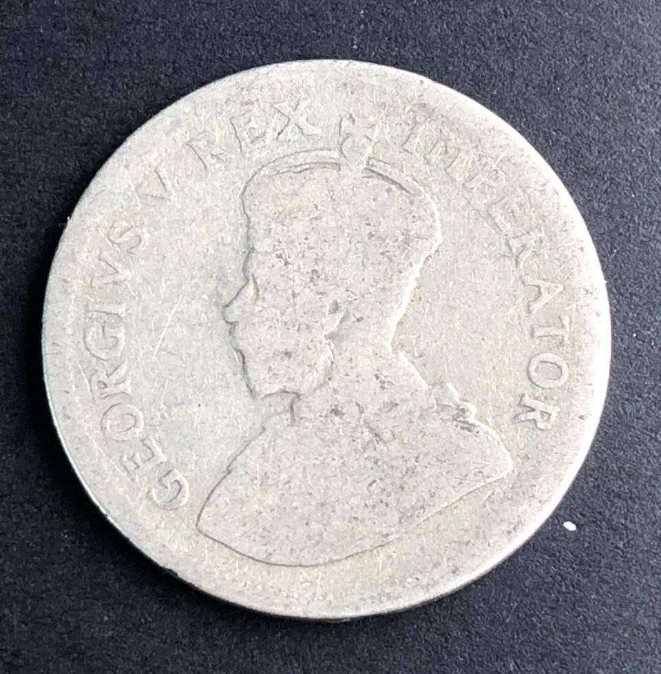 1933 silver SA One Shilling George V