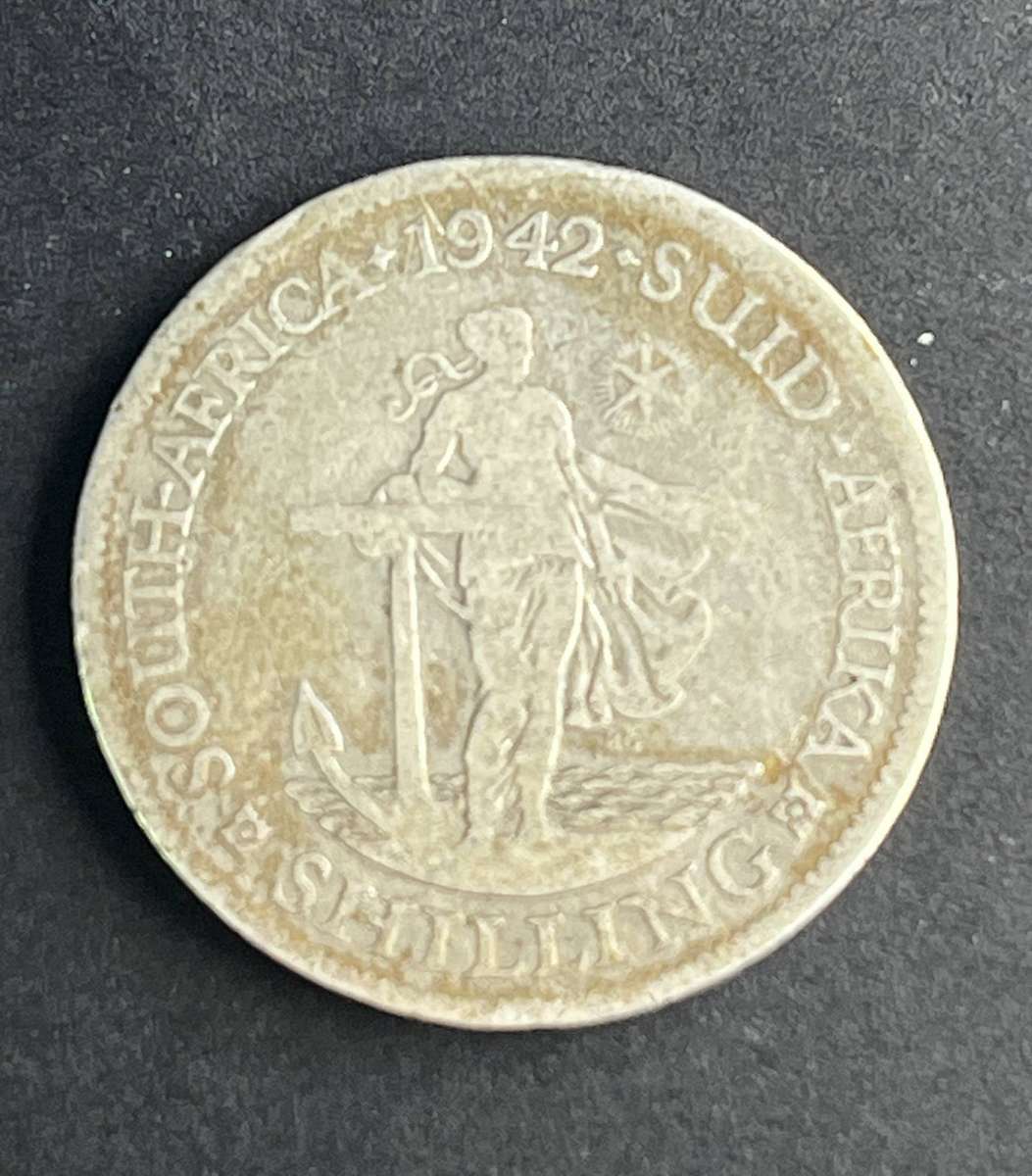 1942 SA One Shilling Silver