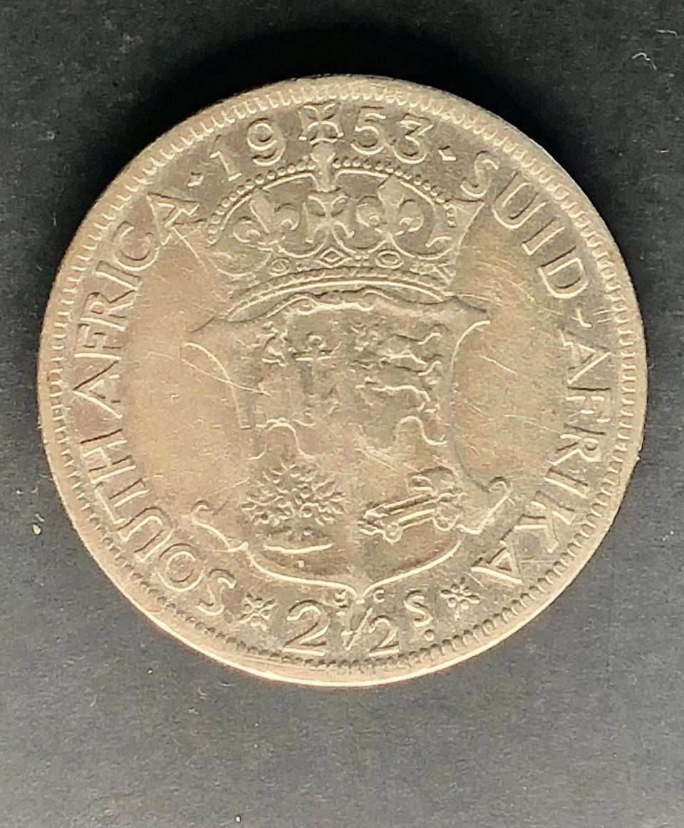 Silver 1953 Two and a Half Shilling