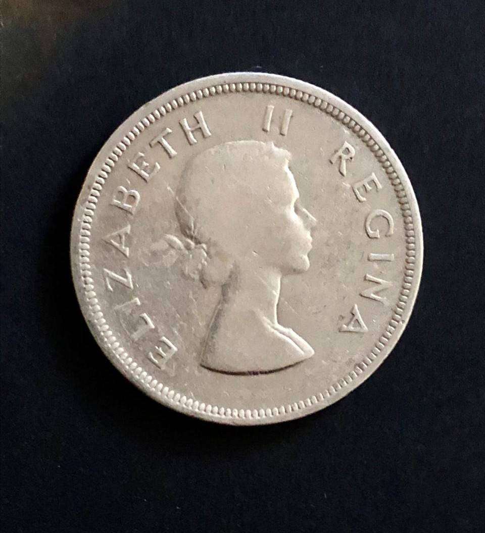 1953 SA SILVER Two and a Half Shillings QE2