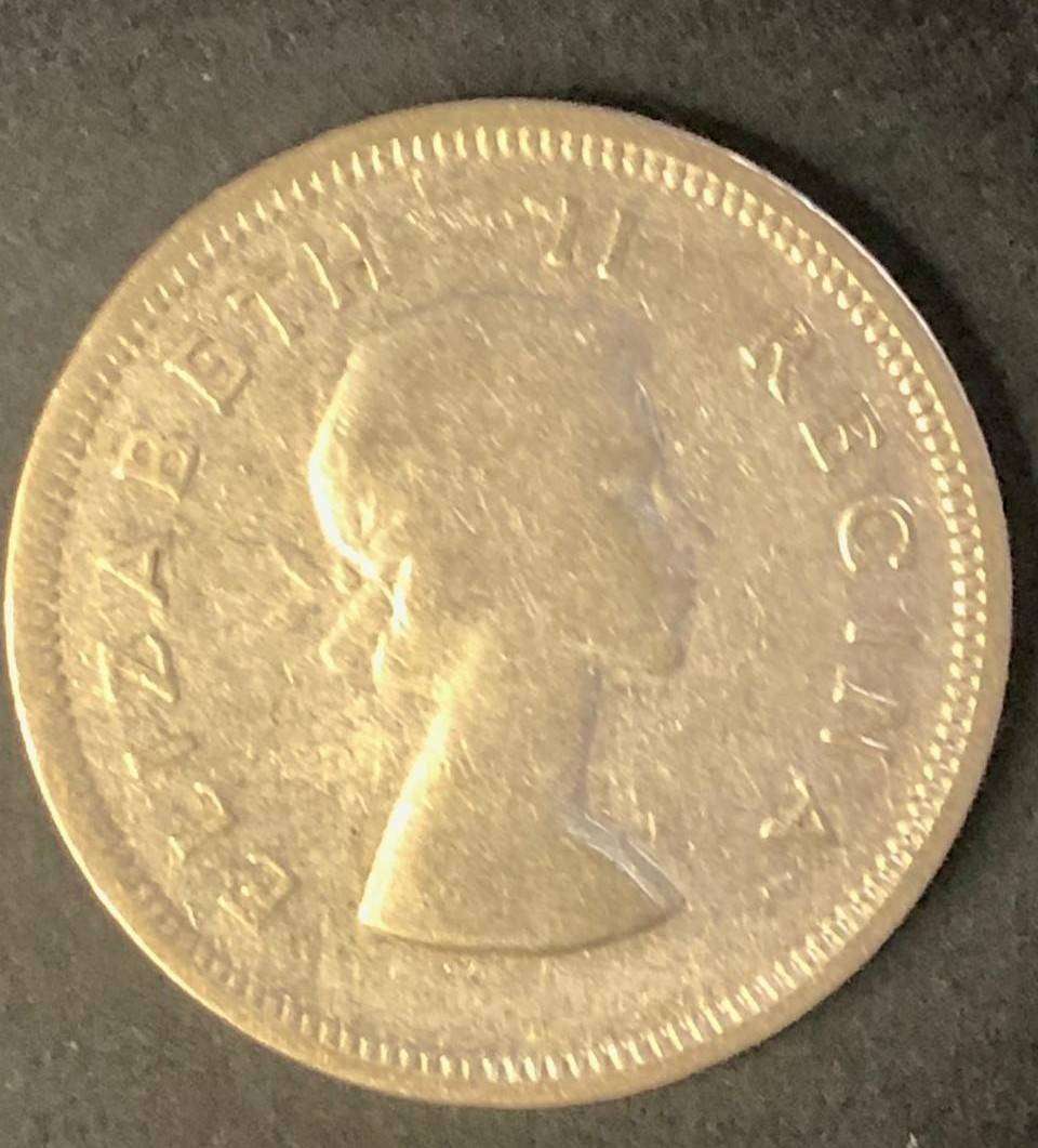1954 SA Two Shillings Silver QE 2 series
