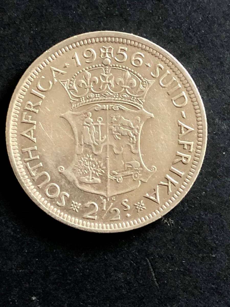 1956 Silver Two and a Half Shillings QE2