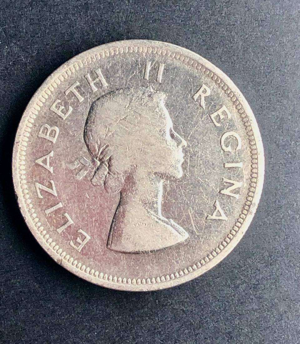 1956 SA Silver Two and a Half Shillings