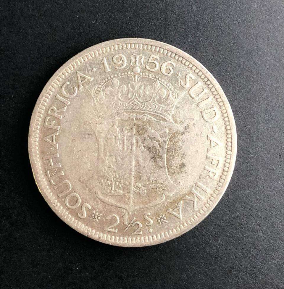 1956 Silver Two and a Half Shillings