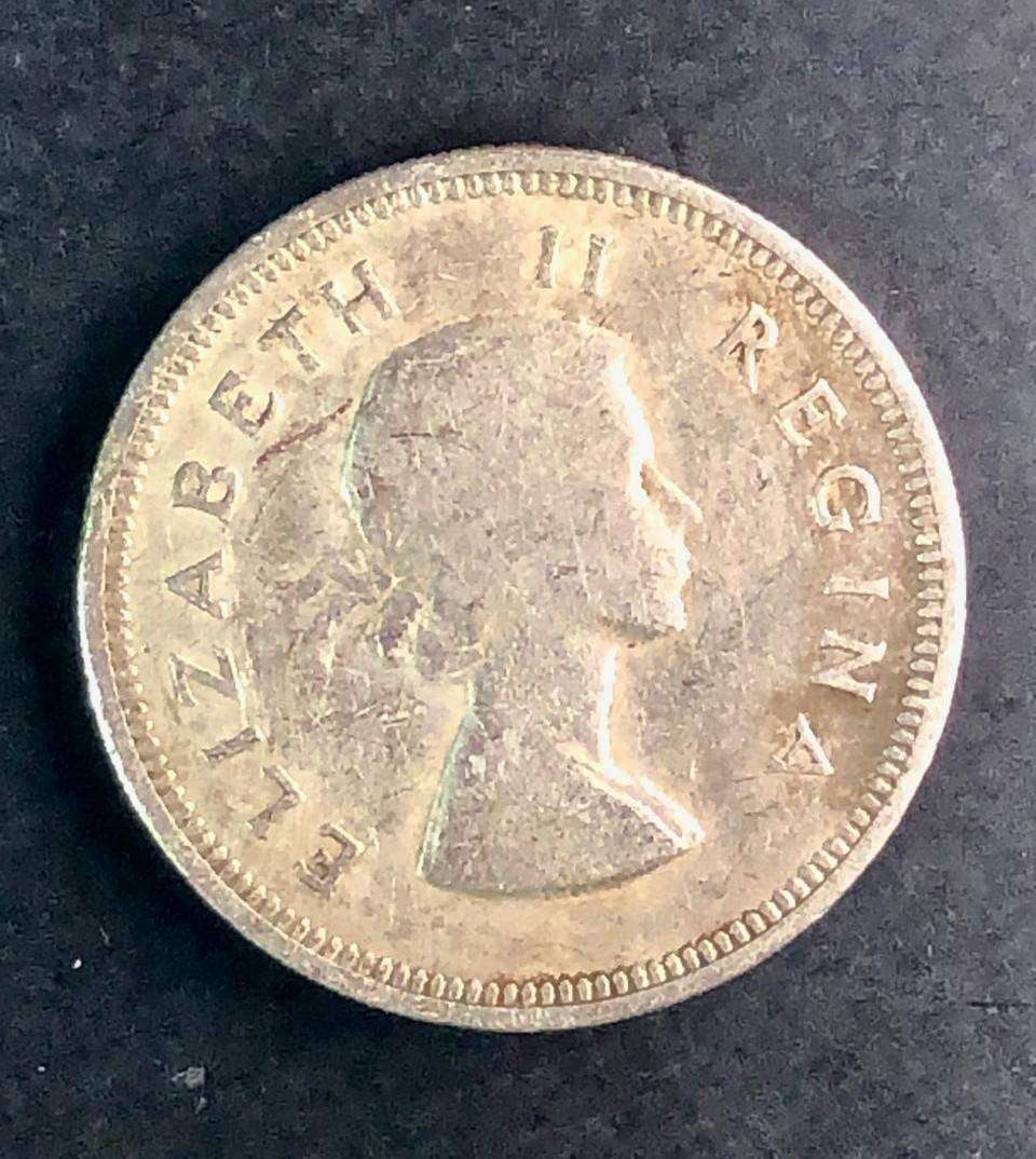 1958 Silver Two Shilling QE 2 series