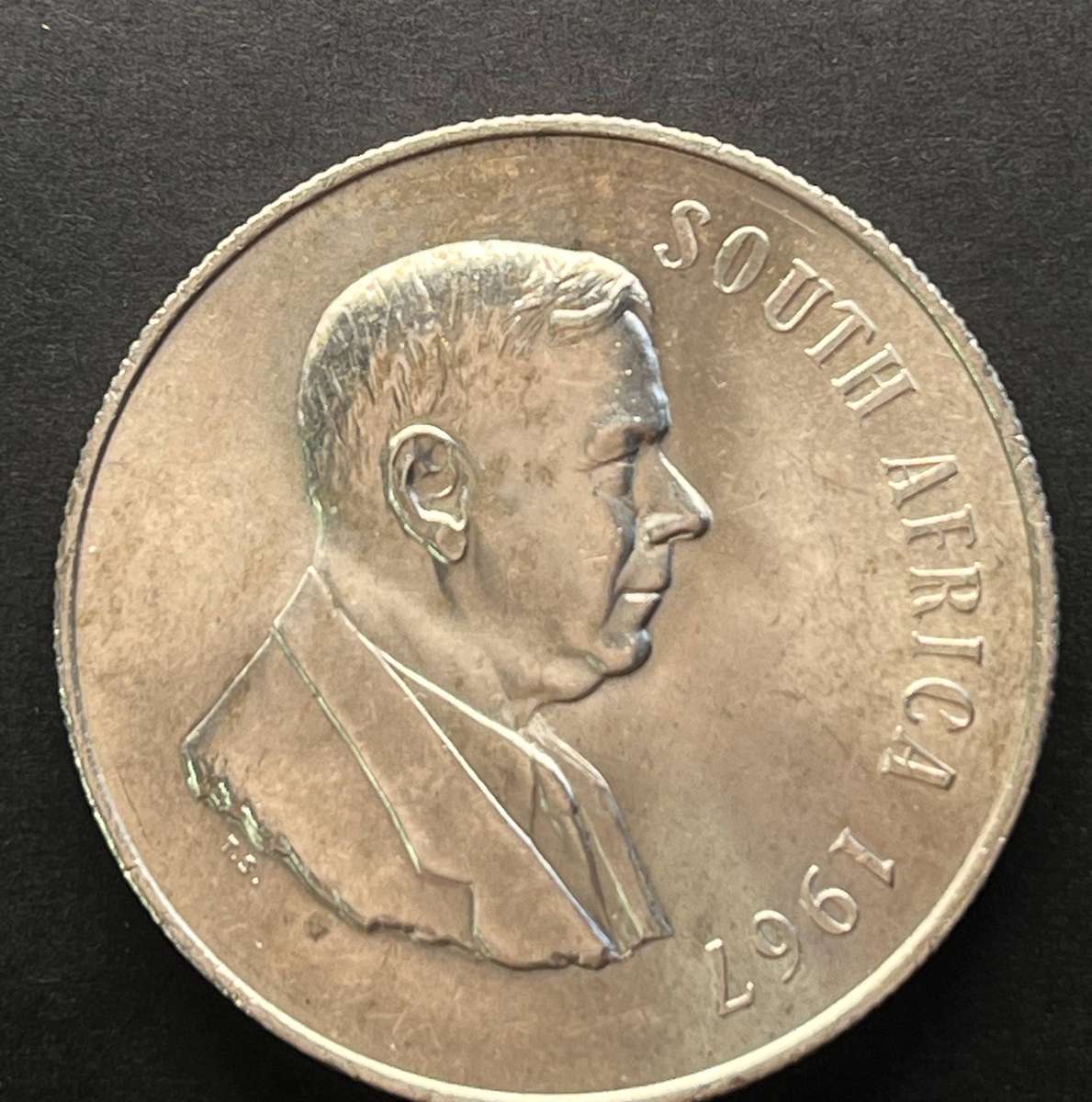 1967 One Rand  Silver H. Verwoerd English legend