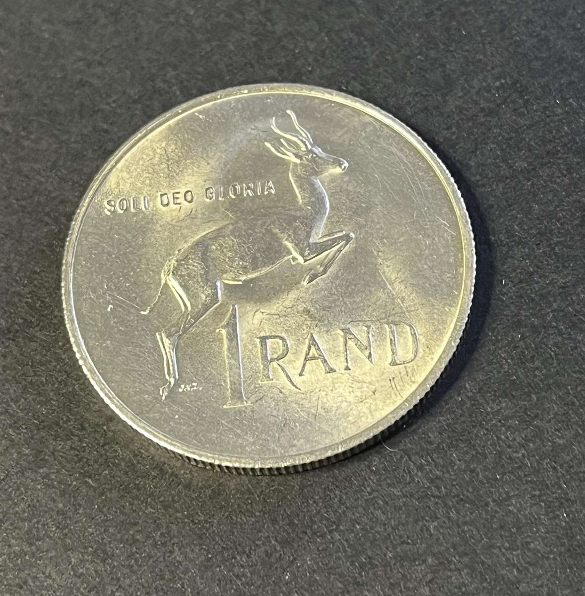 1967 One Rand  Silver H. Verwoerd Afrikaans legend