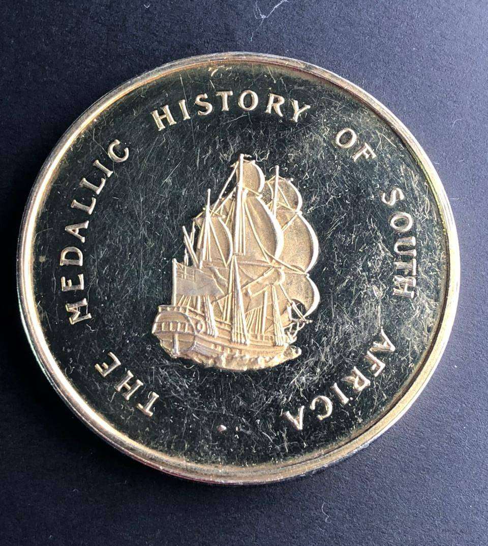 SILVER Medallic History of South Africa. Discovery of diamonds 1867