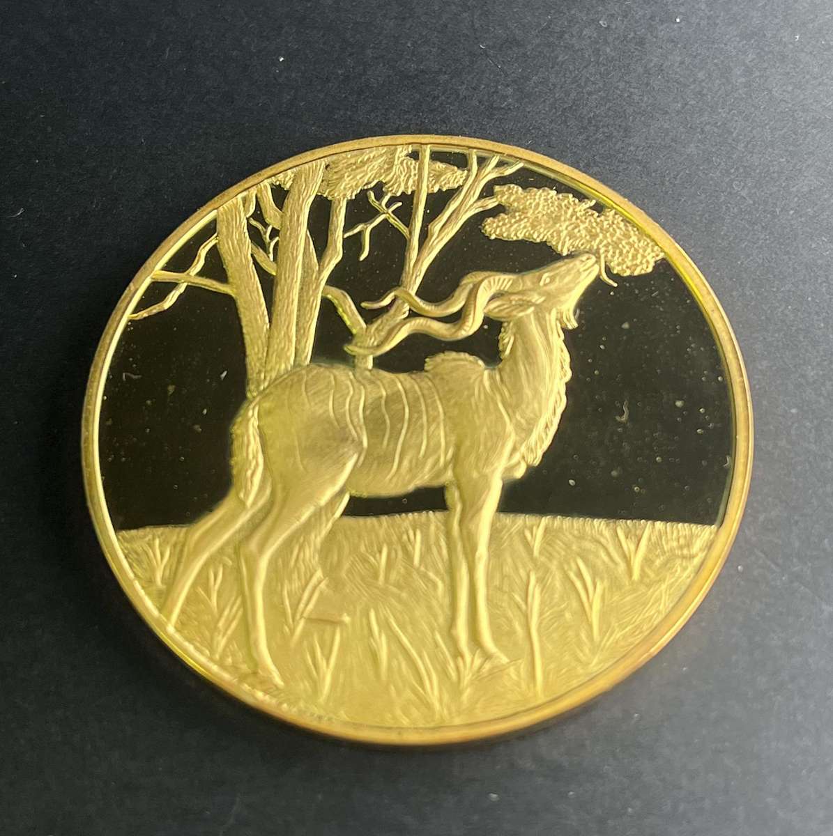 SA Wild Life Society 50th anniversary  silver medallion 37.3 gr