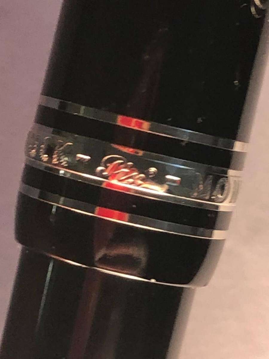 Authentic Mont Blanc Platinum coated,  Le Grande ballpoint pen