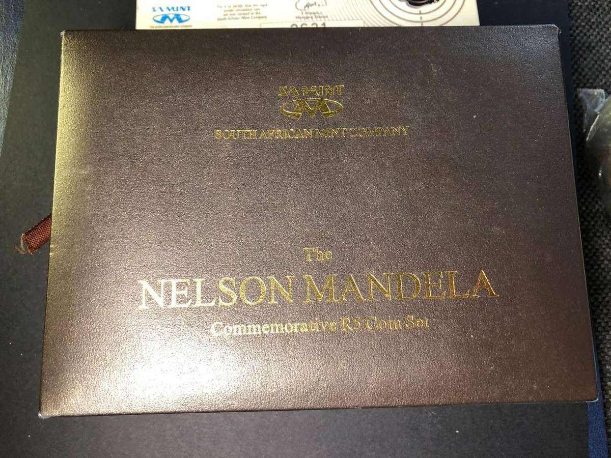 SA Mint Nelson Mandela Commemorative Set 2000 and 2008