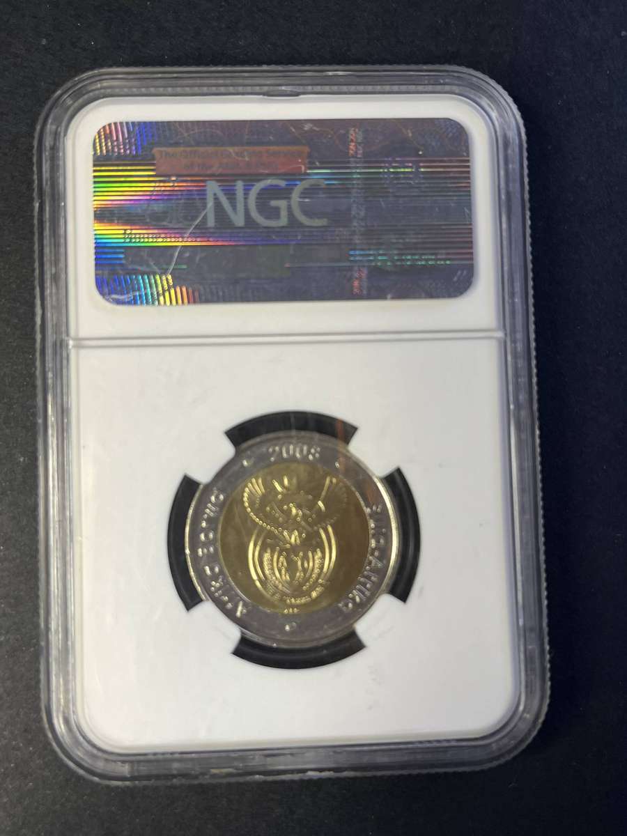 2008 SA Five Rand Mandela Ninetieth Birthday