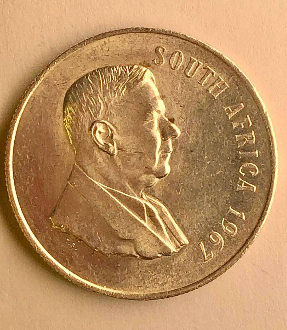 1967 One Rand  Silver H. Verwoerd English legend