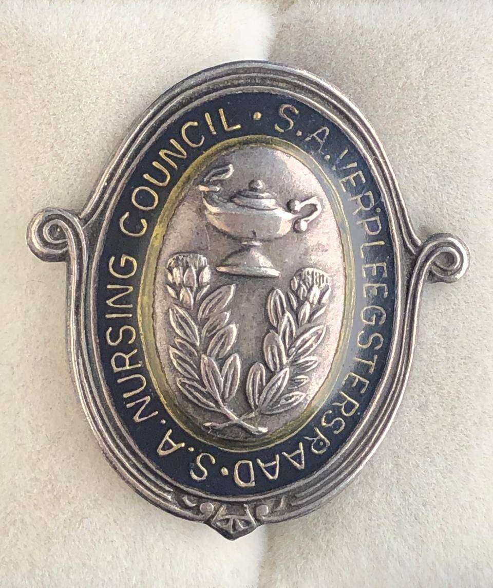 Vintage Silver SA Nursing council - nurses badge