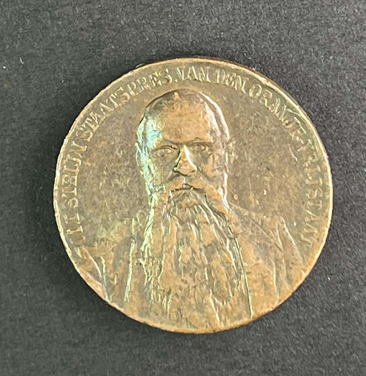 1902 Bronze Medallion  in Honour of President Steijn
