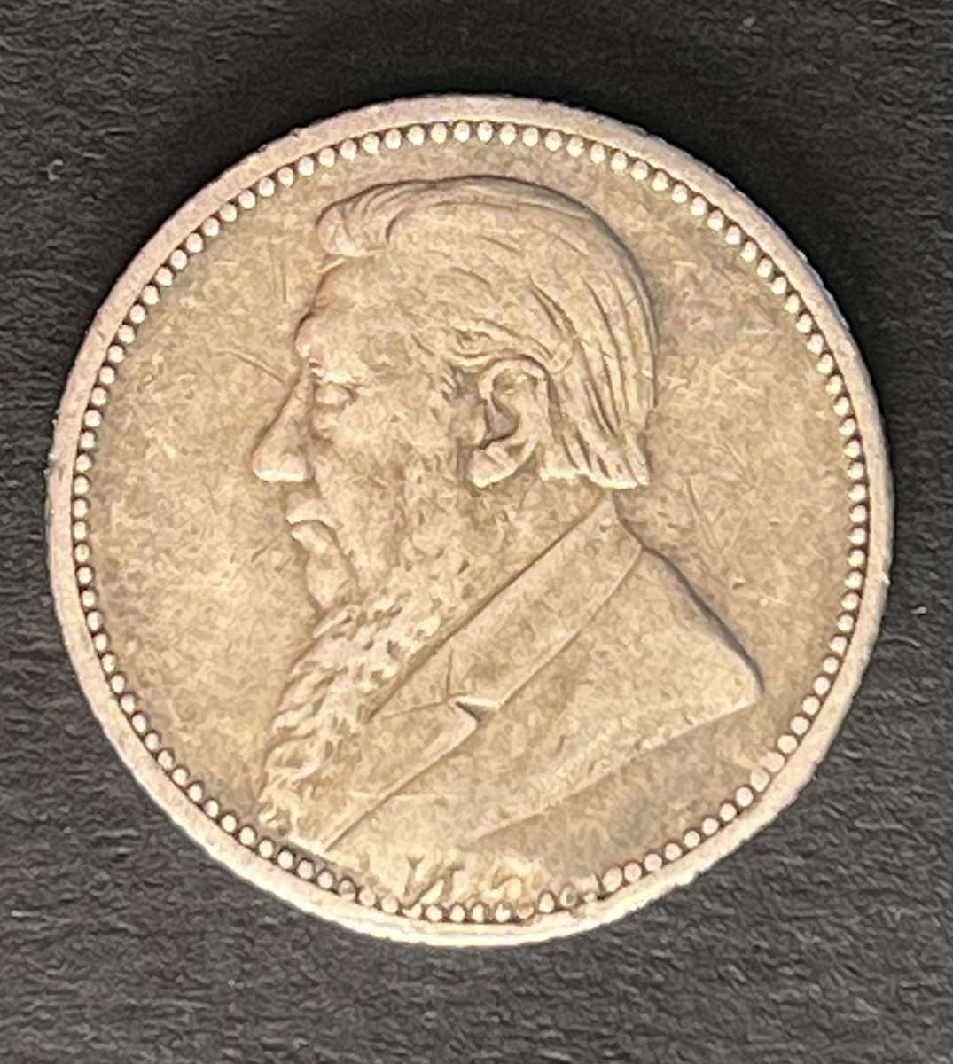 ZAR 6 pence 1893 silver mintage 96000