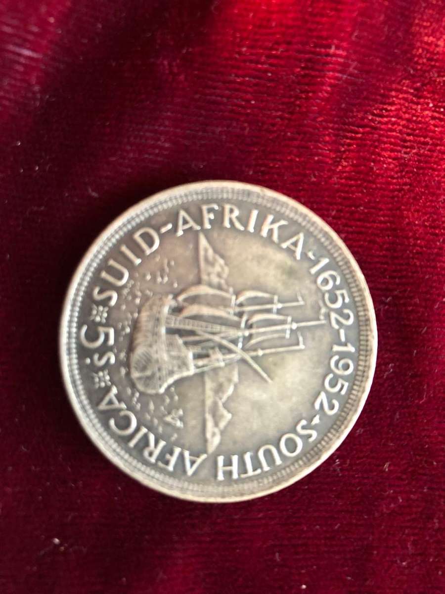 1952 5 shilling silver