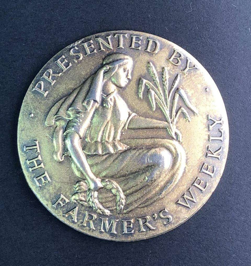 SILVER Farmers weekly Medallion by S.A.M.