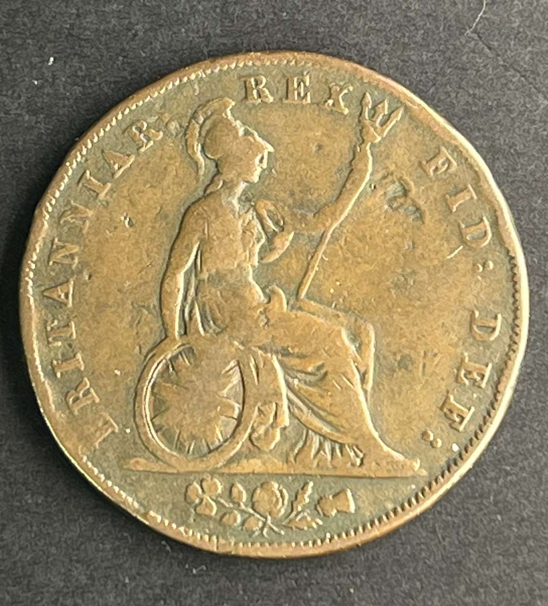 1827 George IV Penny Bronze