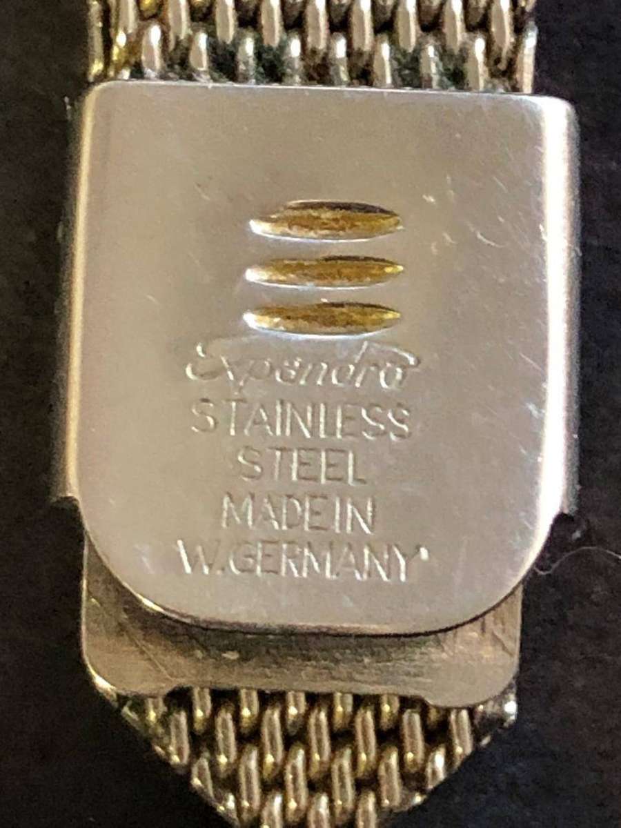 Vintage Bentley deluxe mechanical silver watch (running)