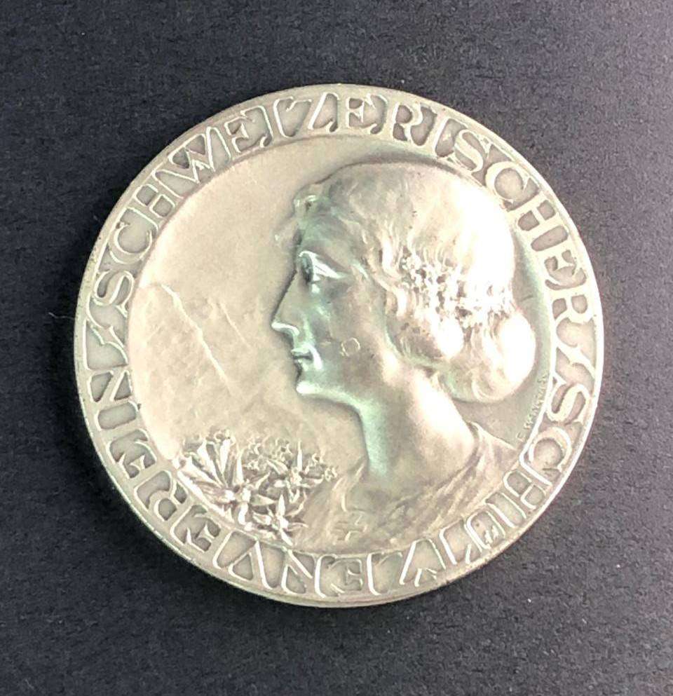 SILVER Swiss medallion