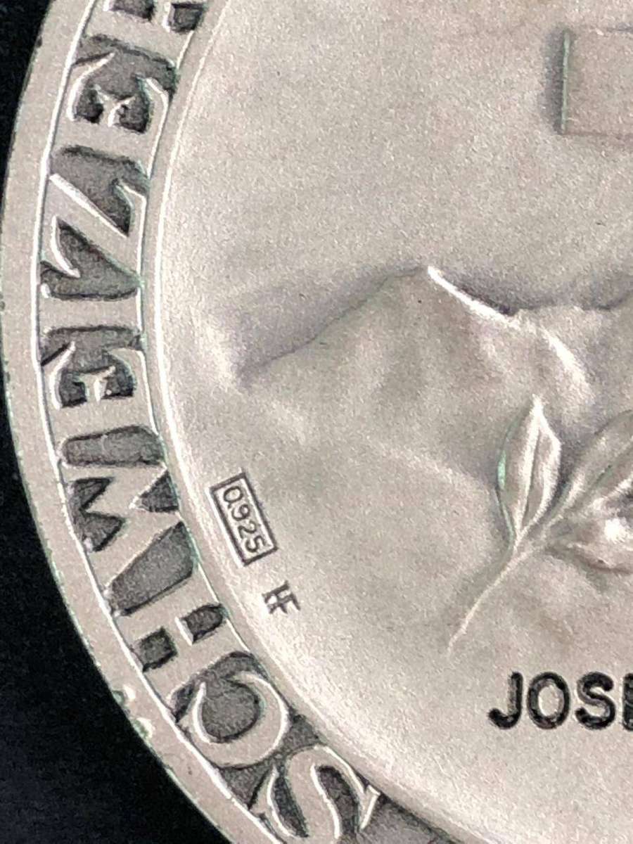 SILVER Swiss medallion