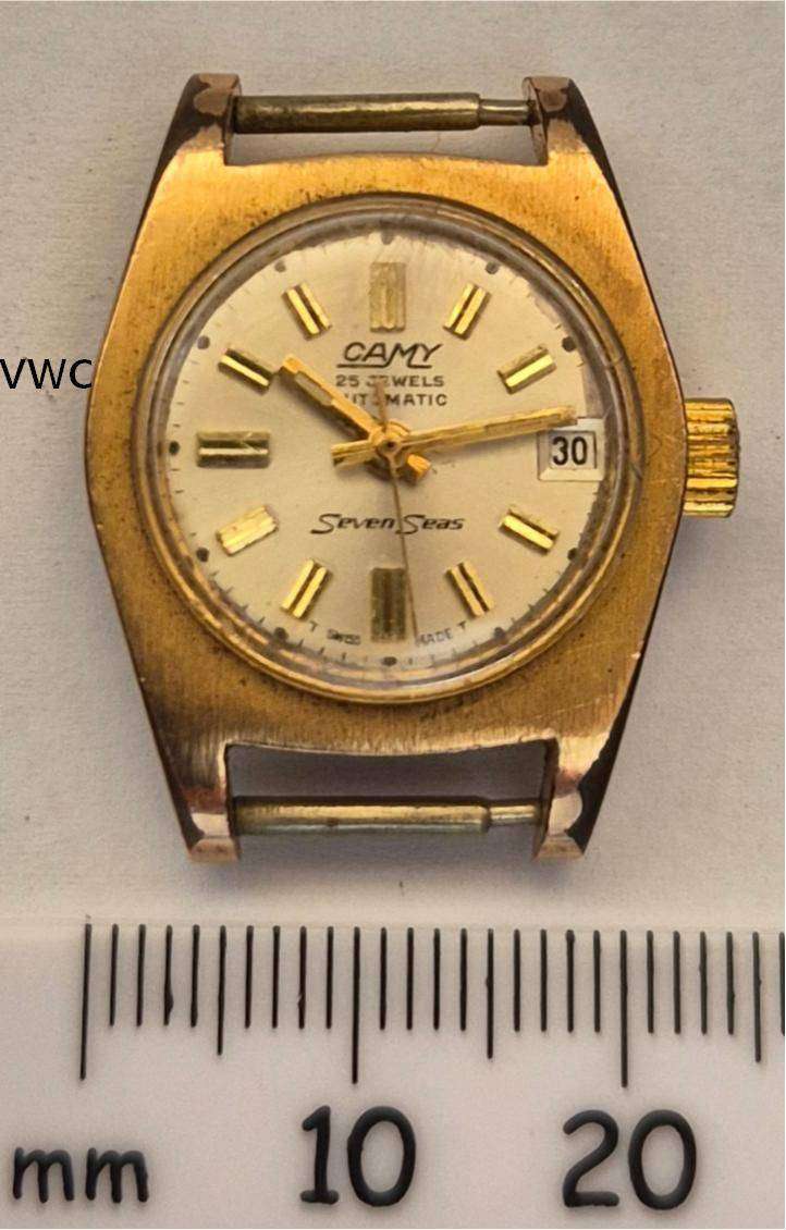 Vintage Camy Seven Seas 25 jewels automatic ladies' watch- working