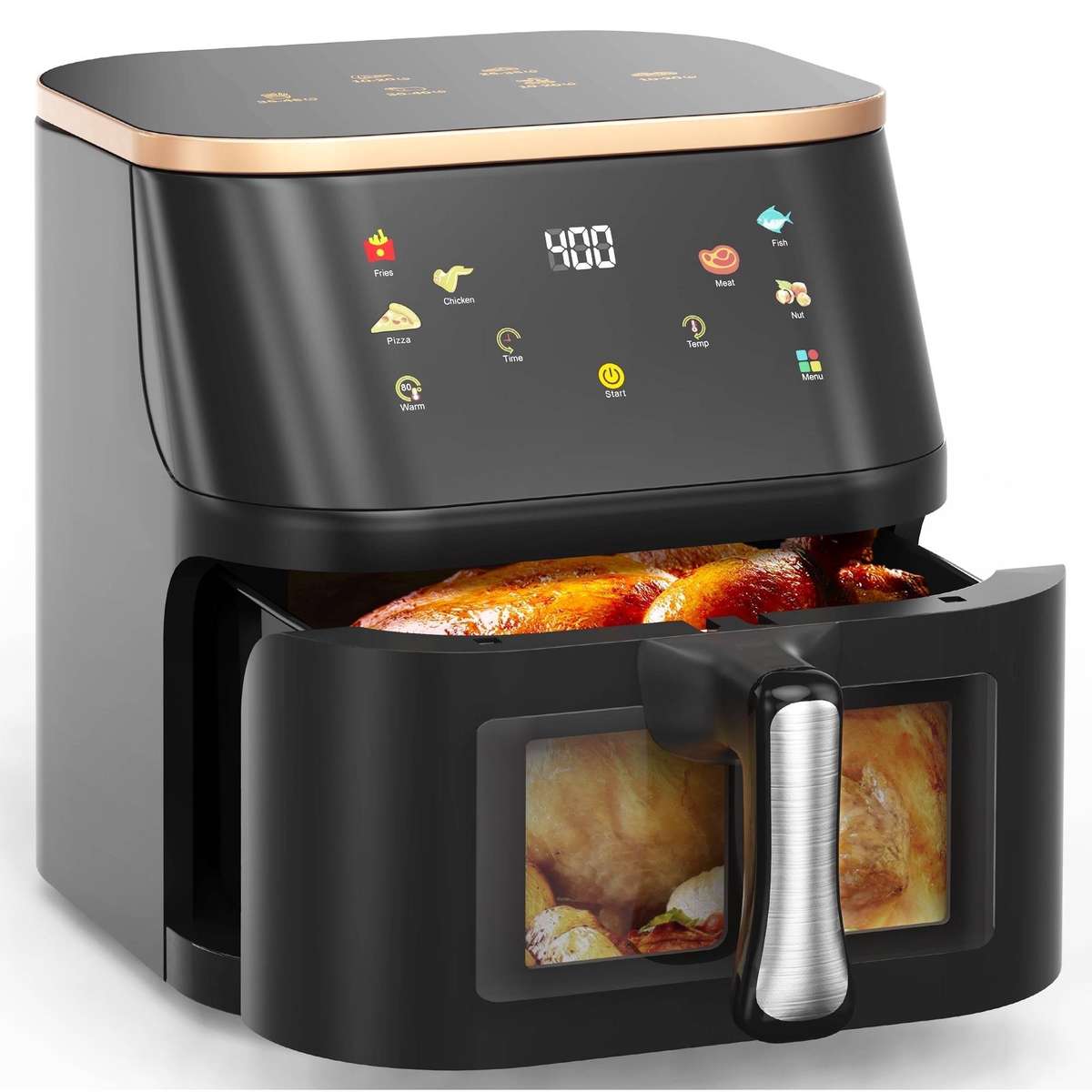 Silver Crest 8L Air Fryer (Gold Trim)