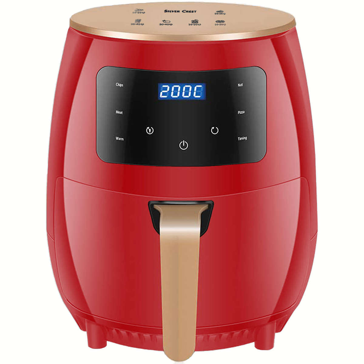 Silver Crest 4.5L Air Fryer - Red - Unboxed