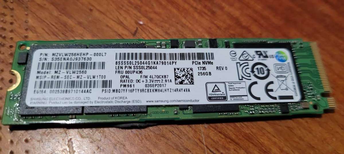 WESTERN DIGITAL 256GB Nvme SSD