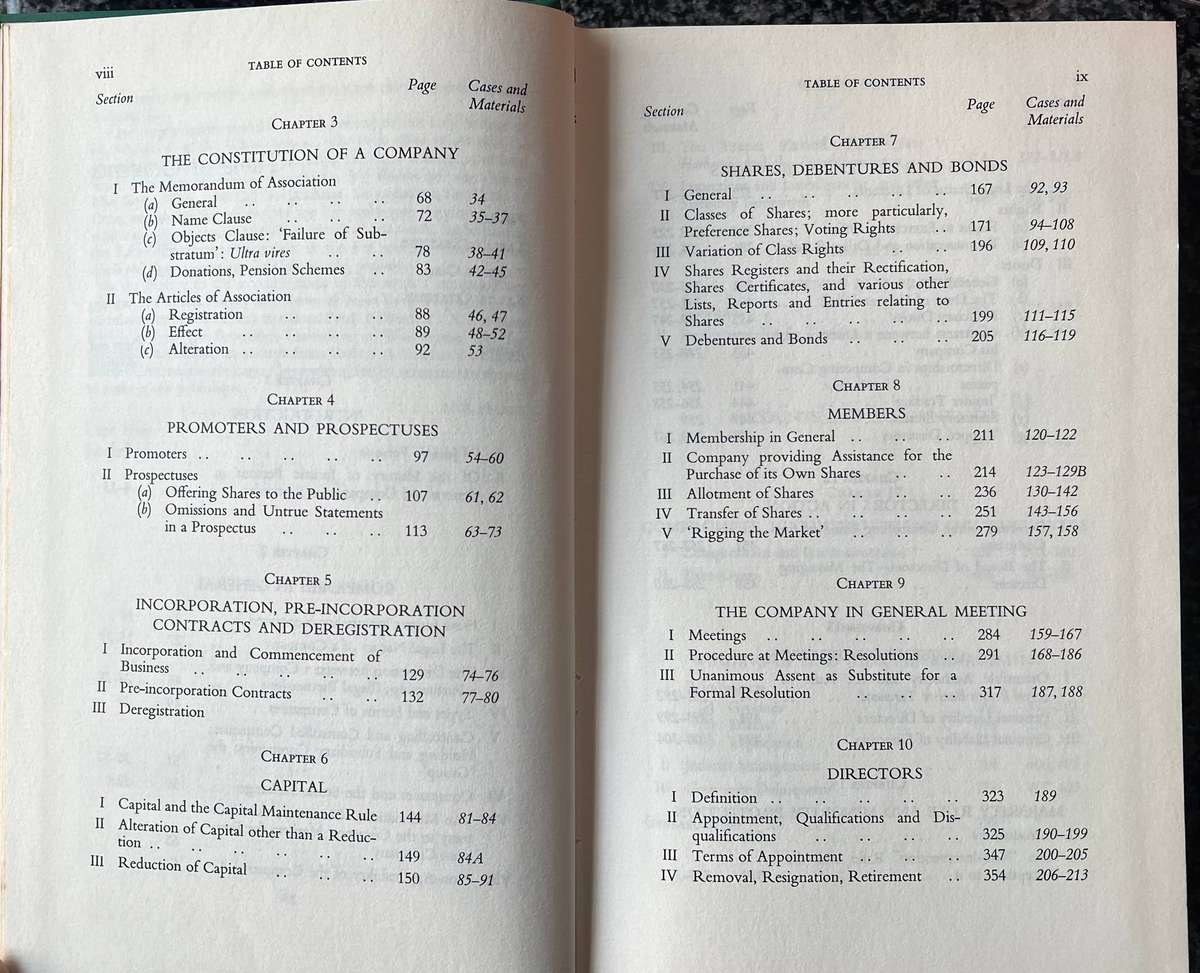 South African Company Law Through The Cases by H R Harold, 3rd Edition