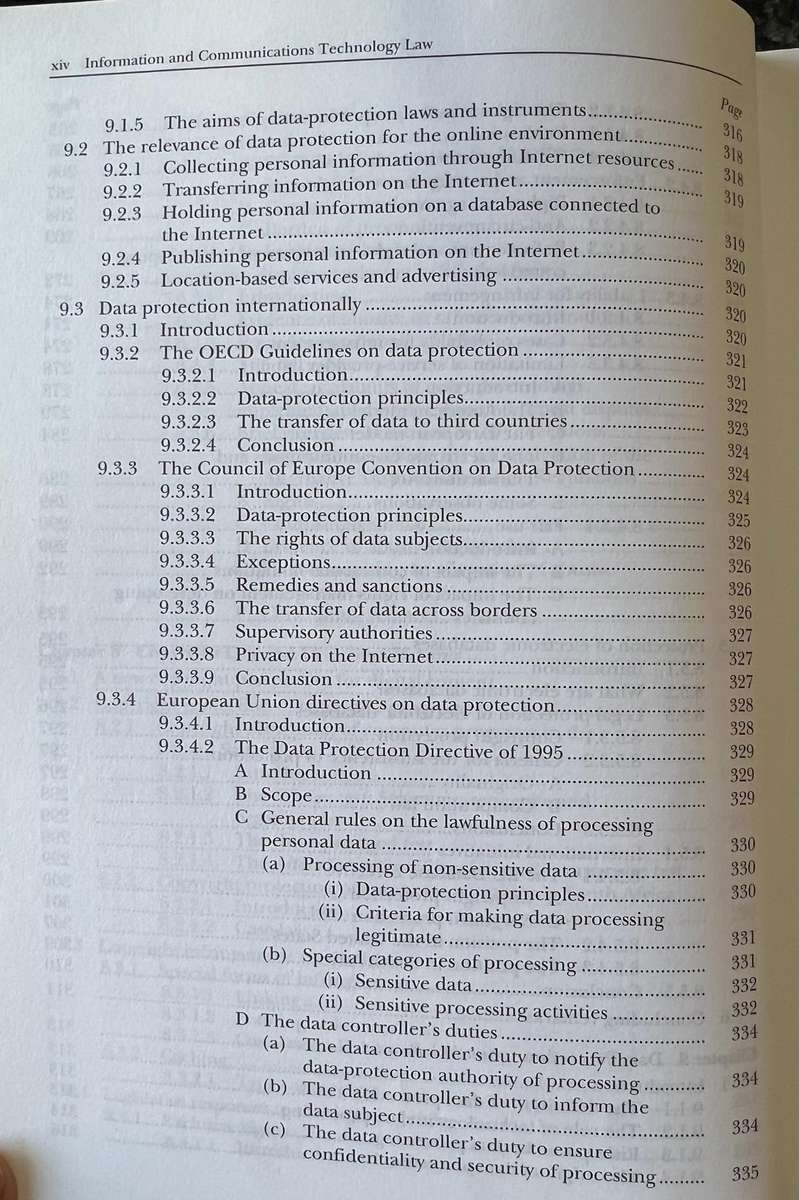 Information and Communications Technology Law by D van der Merwe, A Roos, T Pistorius and S Eiselen