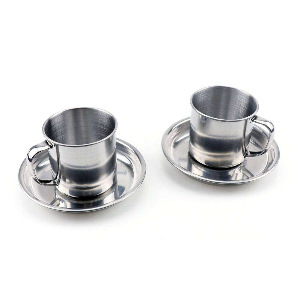 8 Piece Stacked S. Steel Portable Camping Cookware Set for 2 FX-9115