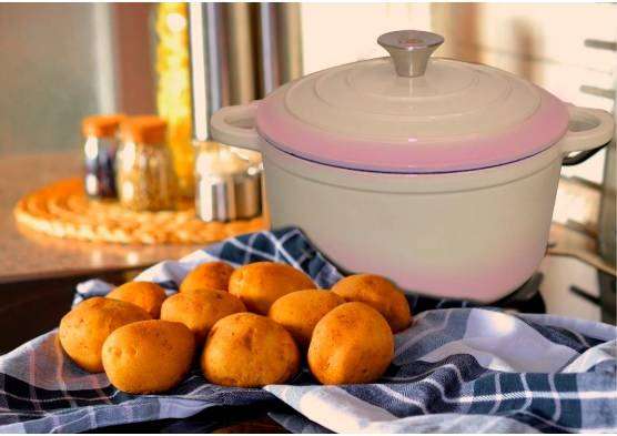 Cast Iron 7 Piece Cookware Set - ICE CREAM COLOR