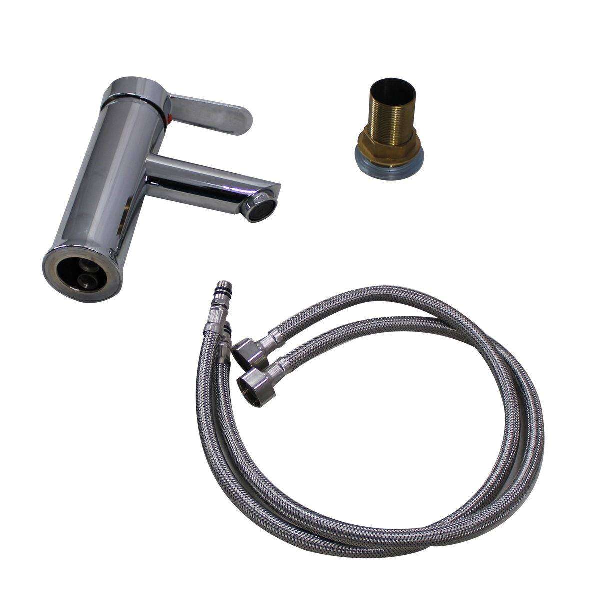 Sanitaryware Elliptical Single Lever Brass Bathroom Basin Mixer