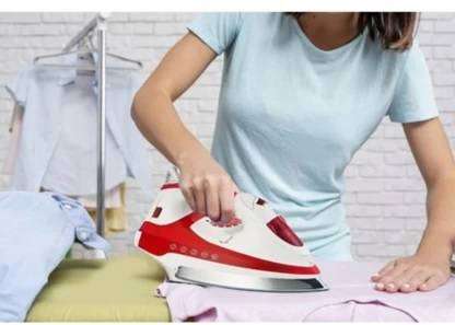 Totally Home 90494 Steam Iron  (red white)