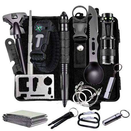 16 Piece Camping Outdoor Ultimate Survival Tool Kit bra
