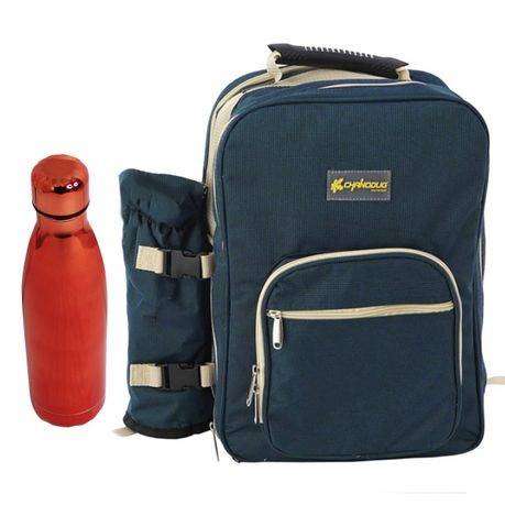 32 Piece Picnic Backpack for 4 with Plates Cutlery 500ml Flask & Cups