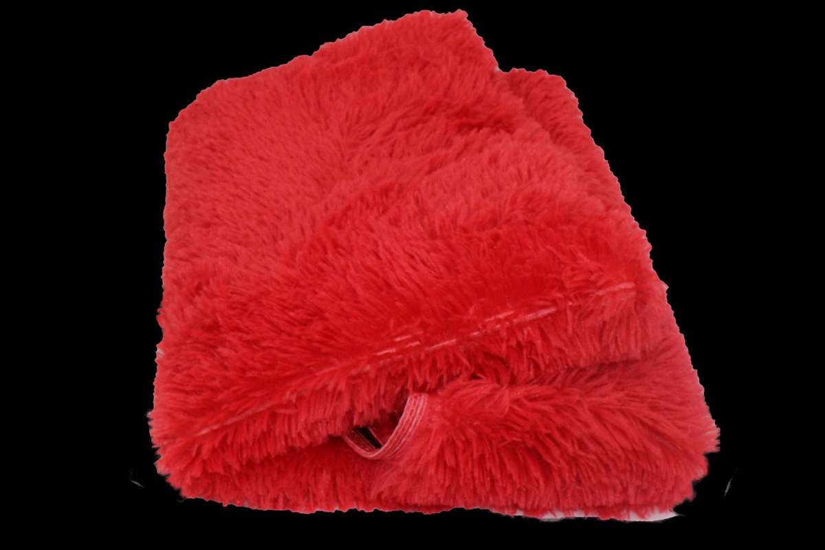 150 x 180cm   Fluffy Carpet - Shaggy & Foldable Rugs red