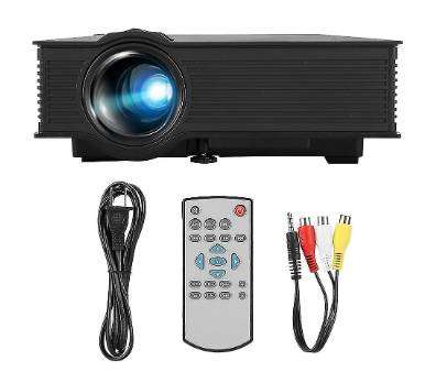 UC68 1200 Lumens HD 800 x 480 Digital LED Projector with Remote Control, (read description)