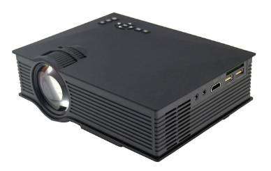 UC68 1200 Lumens HD 800 x 480 Digital LED Projector with Remote Control, (read description)
