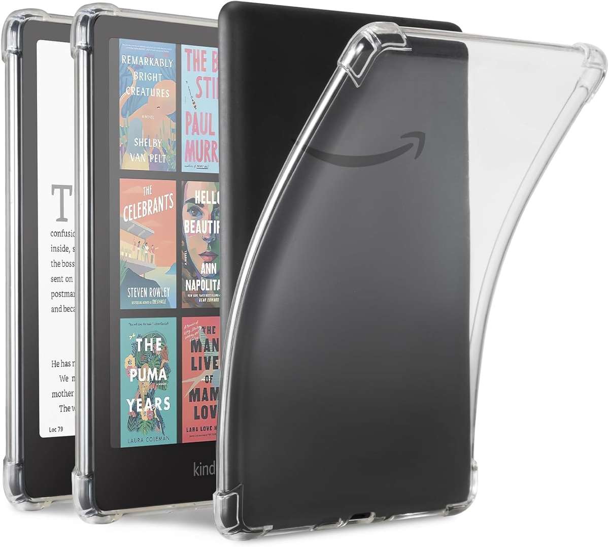CAWA Clear Cover for Amazon Kindle (choose model/size when you checkout)