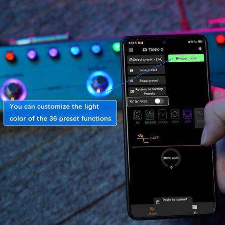 M-VAVE Tank Guitar / Bass Multi-Effects Pedal