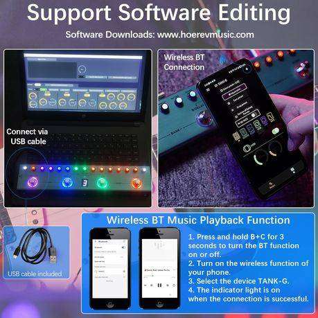 M-VAVE Tank Guitar / Bass Multi-Effects Pedal