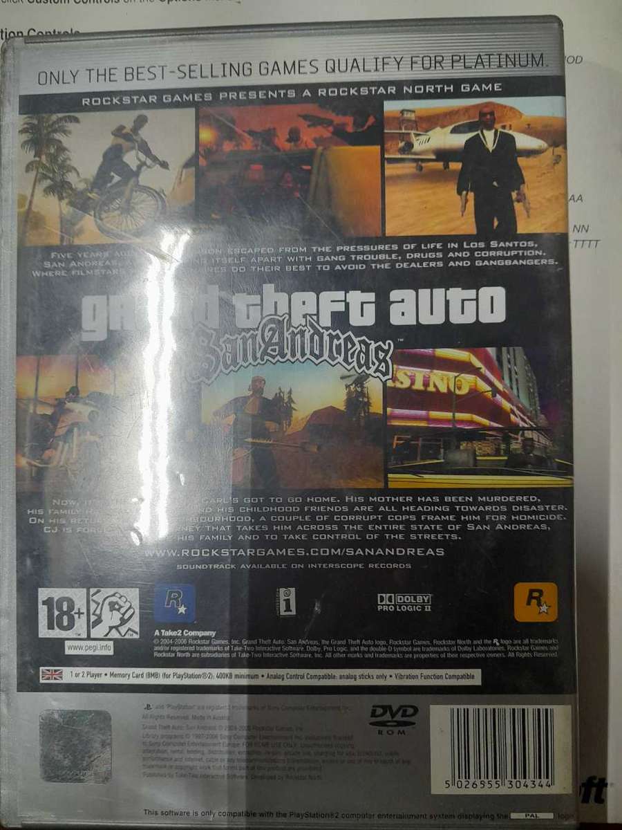 PS2 GTA San Andreas