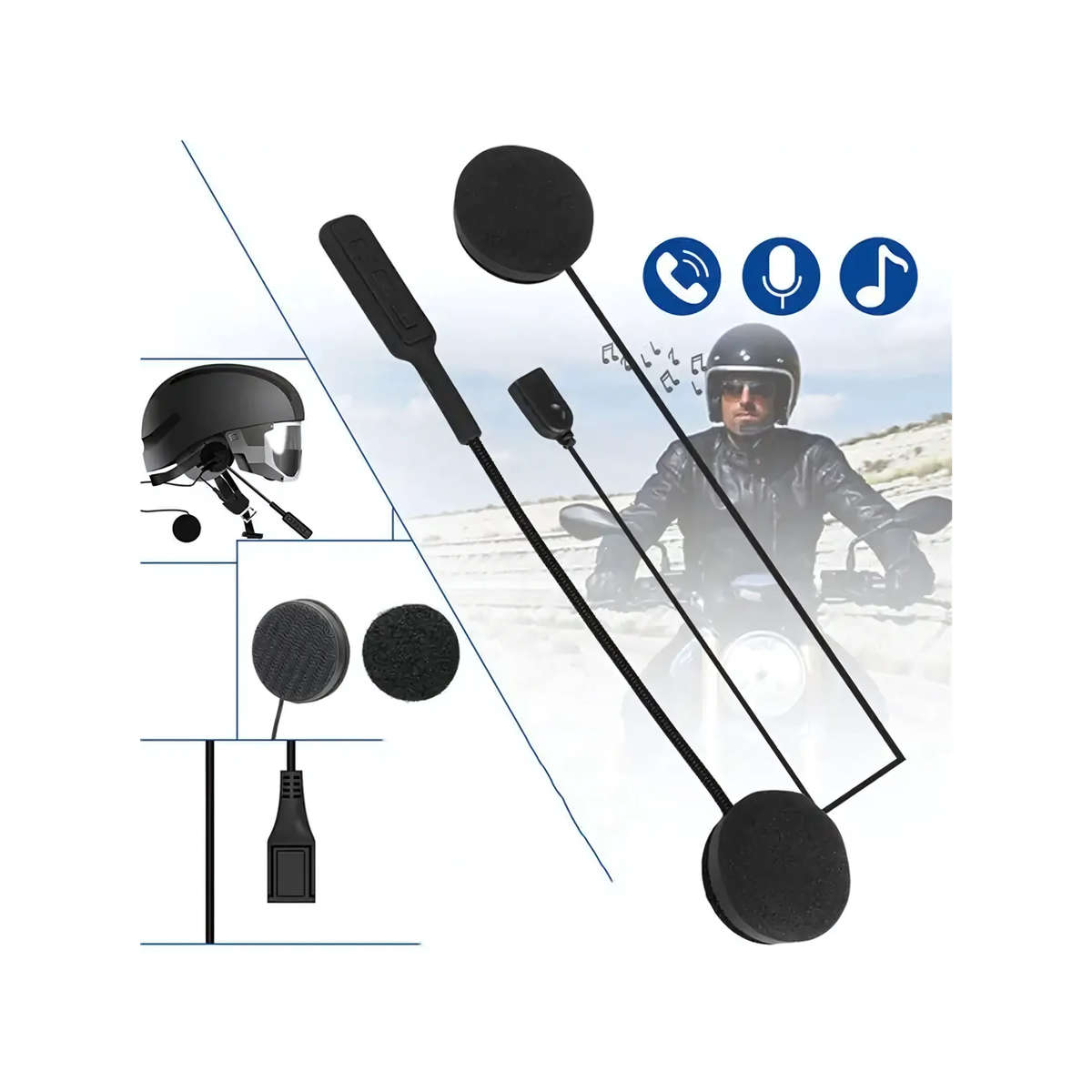 Bluetooth Helmet Headset For Motorbike Q-L027